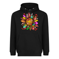 Black strawberry sunflower Heavyweight Hoodie - texasbilliewilder