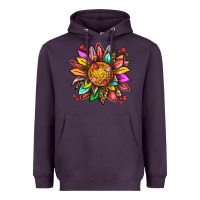 Plum strawberry sunflower Heavyweight Hoodie - texasbilliewilder
