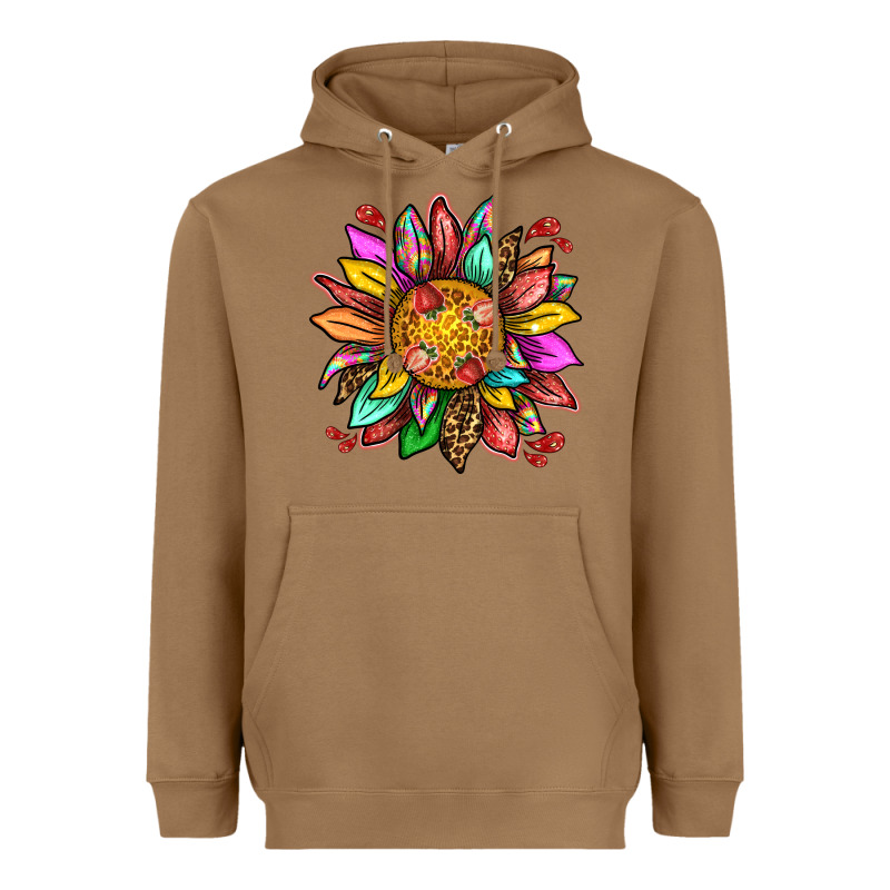 Strawberry Sunflower Heavyweight Hoodie by texasbilliewilder | Teevron