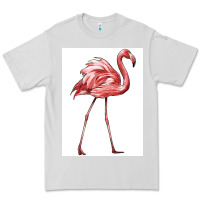 Dove Grey Pink Flamingo Premium Tee - LillyAllenDesigns