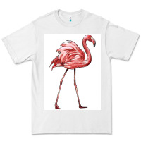 White Pink Flamingo Premium Tee - LillyAllenDesigns