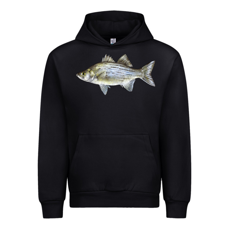 White Bass Fish Illustrations Urban Hoodie by LillyAllenDesigns | Teevron
