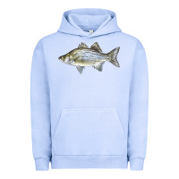 Pigment Grape Ice White Bass Fish Illustrations Urban Hoodie - LillyAllenDesigns
