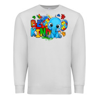 Dove Grey be kind autism elephant Premium Sweatshirt - Zillion Design Studio