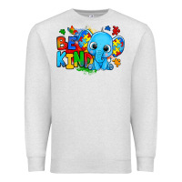 Oatmeal Heather be kind autism elephant Premium Sweatshirt - Zillion Design Studio