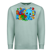 Seafoam be kind autism elephant Premium Sweatshirt - Zillion Design Studio
