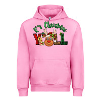 Fuchsia Pink it's christmas y'all reindeer Urban Hoodie - Jasminsmagicworld