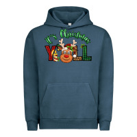 Pigment Midnight Navy it's christmas y'all reindeer Urban Hoodie - Jasminsmagicworld