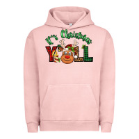 Pigment Salmon it's christmas y'all reindeer Urban Hoodie - Jasminsmagicworld