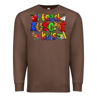 Chestnut i teach ausome kids autism teacher Premium Sweatshirt - Zillion Design Studio
