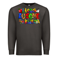 Smoke i teach ausome kids autism teacher Premium Sweatshirt - Zillion Design Studio
