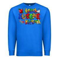 True Royal i teach ausome kids autism teacher Premium Sweatshirt - Zillion Design Studio