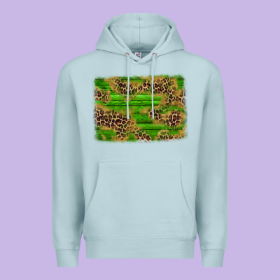 Western Leopard Distressed Background Premium Hoodie Designed By Adodesignshop