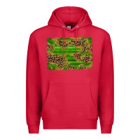 Cardinal western leopard distressed background Premium Hoodie - AdoDesignShop