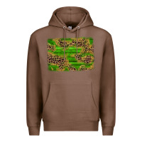 Chestnut western leopard distressed background Premium Hoodie - AdoDesignShop