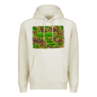 Oatmeal Heather western leopard distressed background Premium Hoodie - AdoDesignShop