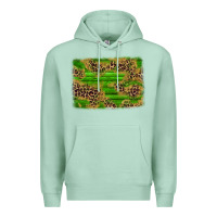 Seafoam western leopard distressed background Premium Hoodie - AdoDesignShop