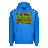 True Royal western leopard distressed background Premium Hoodie - AdoDesignShop