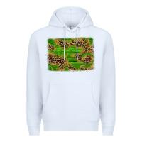 White western leopard distressed background Premium Hoodie - AdoDesignShop