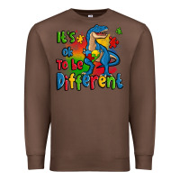 Chestnut it's ok to be different autism trex Premium Sweatshirt - Zillion Design Studio
