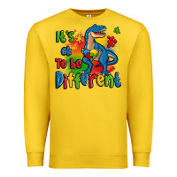 Lemon it's ok to be different autism trex Premium Sweatshirt - Zillion Design Studio