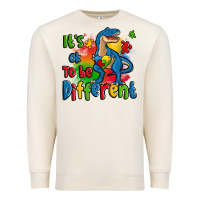 Sandshell it's ok to be different autism trex Premium Sweatshirt - Zillion Design Studio