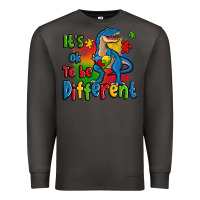 Smoke it's ok to be different autism trex Premium Sweatshirt - Zillion Design Studio