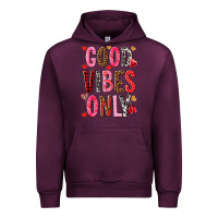 Mauve Wine good vibes only Urban Hoodie - NancyCooperArtShop