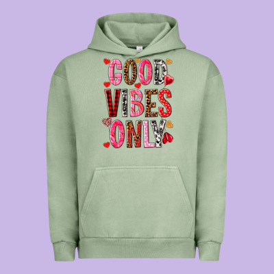 Good Vibes Only Urban Hoodie Designed By Nancycooperartshop