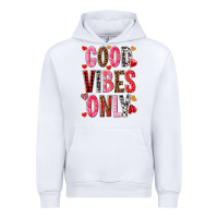 White good vibes only Urban Hoodie - NancyCooperArtShop