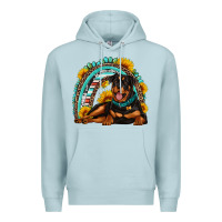 Blue Mist Rottweiler  rainbow Premium Hoodie - Artiststas