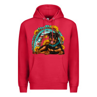 Cardinal Rottweiler  rainbow Premium Hoodie - Artiststas