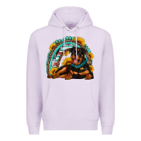 Lilac Rottweiler  rainbow Premium Hoodie - Artiststas