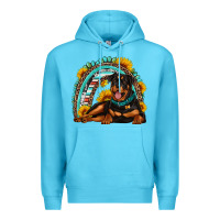 Ocean Blue Rottweiler  rainbow Premium Hoodie - Artiststas