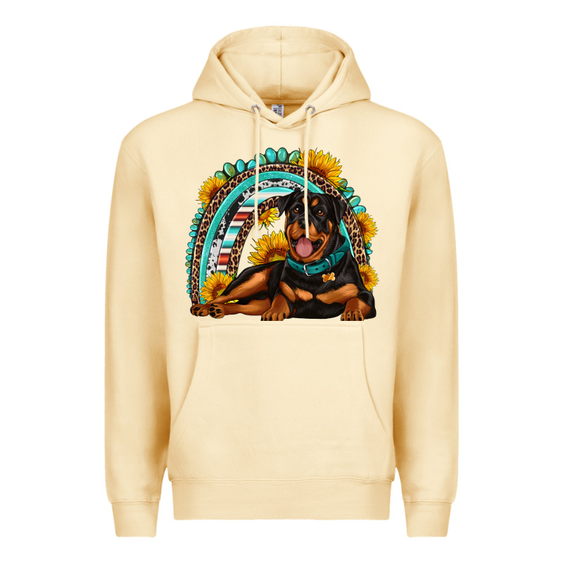 Rottweiler  Rainbow Premium Hoodie by Artiststas | Teevron
