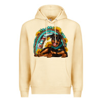 Pina Colada Rottweiler  rainbow Premium Hoodie - Artiststas