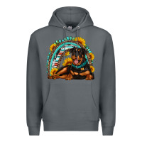Rock Rottweiler  rainbow Premium Hoodie - Artiststas