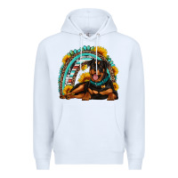 White Rottweiler  rainbow Premium Hoodie - Artiststas