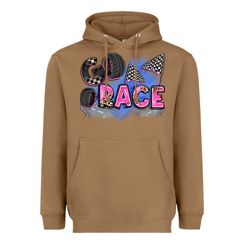 Go Race Heavyweight Hoodie by Zillion Design Studio | Teevron