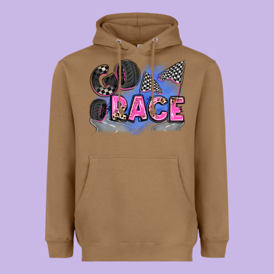 Go Race Heavyweight Hoodie Designed By Zillion Design Studio