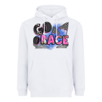White go race Heavyweight Hoodie - Zillion Design Studio