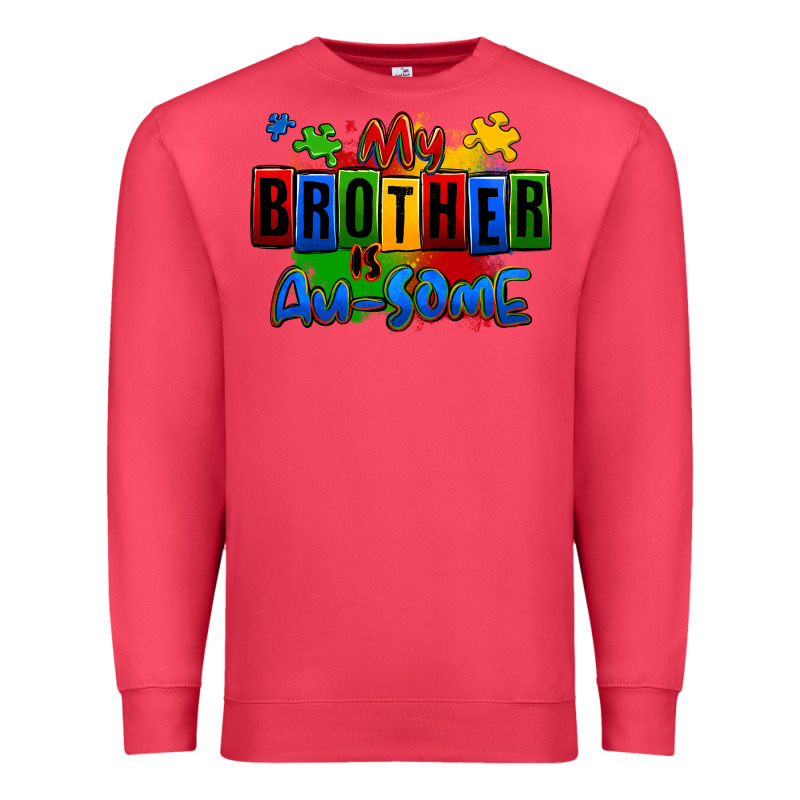 My Brother Is Ausome Autism Premium Sweatshirt by Zillion Design Studio | Teevron