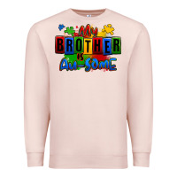 Pale Pink my brother is ausome autism Premium Sweatshirt - Zillion Design Studio