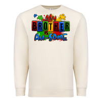 Sandshell my brother is ausome autism Premium Sweatshirt - Zillion Design Studio