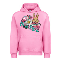Fuchsia Pink he is risen cross rabbit Urban Hoodie - BarkalooDesign