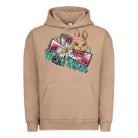 Pigment Burro he is risen cross rabbit Urban Hoodie - BarkalooDesign