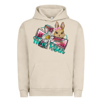 Pigment French Oak he is risen cross rabbit Urban Hoodie - BarkalooDesign