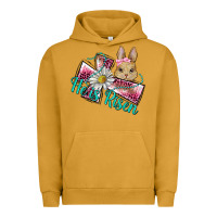 Pigment Peanut Butter he is risen cross rabbit Urban Hoodie - BarkalooDesign