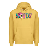 Antique Gold valentines day howdy and heart gift Premium Hoodie - AdoDesignShop