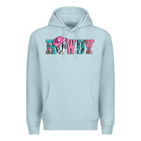 Blue Mist valentines day howdy and heart gift Premium Hoodie - AdoDesignShop